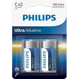 Батарейка Philips Ultra Alkaline C BLI 2 UA
